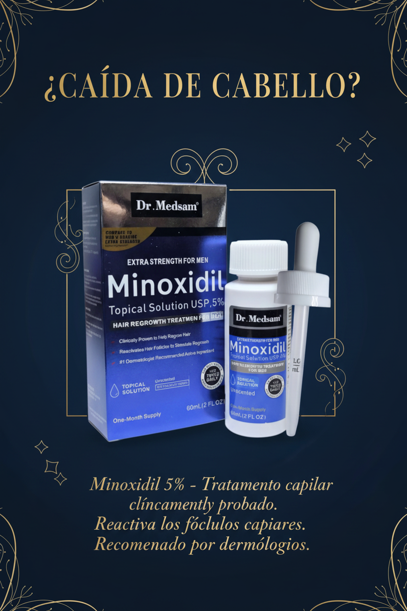 ¿Caída de cabello? Minoxidil 5%
