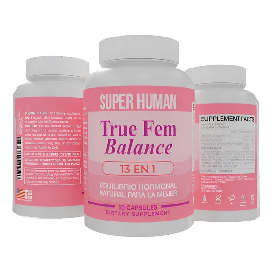 True Fem Balance — Equilibrio Hormonal Natural para la Mujer (60 Cápsulas)