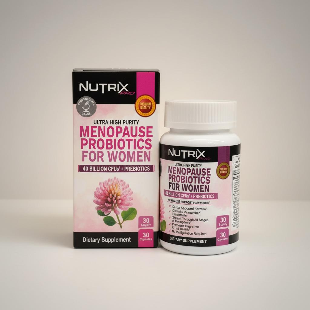 Nutrix Menopause Probiotics for Women – Suplemento Probiótico para la Menopausia (30 cápsulas)