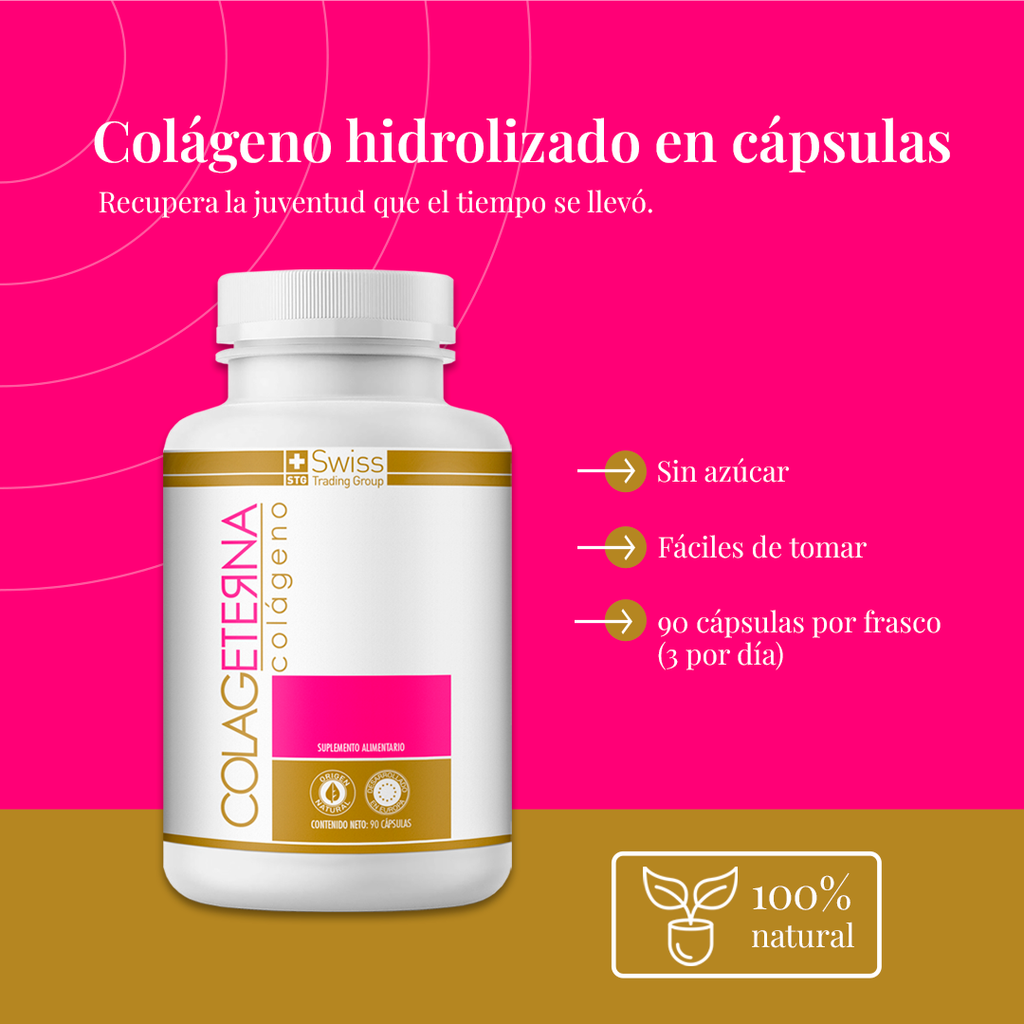 ColagEterna — Colágeno Hidrolizado para la Mujer (90 Cápsulas)